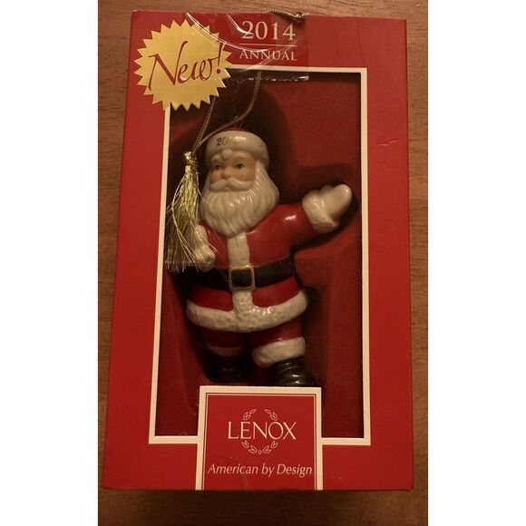 Lenox 2014 Annual Special Delivery‎ Santa Christmas Ornament With Original Box - Picture 1 of 10